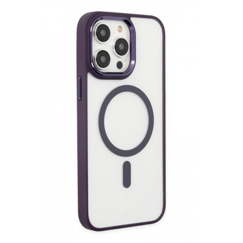Newface iPhone 14 Pro Kılıf Room Magneticsafe Silikon - Derin Mor Newface iPhone 14 Pro Kılıf Room Magneticsafe Silikon - Derin Mor