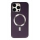 Newface iPhone 13 Pro Max Kılıf Coco Deri Magneticsafe Silikon - Derin Mor Newface iPhone 13 Pro Max Kılıf Coco Deri Magneticsafe Silikon - Derin Mor