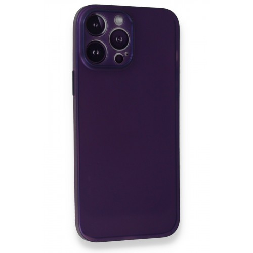 Newface iPhone 14 Pro Kılıf PP Ultra İnce Kapak - Mor Newface iPhone 14 Pro Kılıf PP Ultra İnce Kapak - Mor