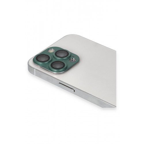 Newface iPhone 13 Pro Max Pers Alüminyum Kamera Lens - Yeşil Newface iPhone 13 Pro Max Pers Alüminyum Kamera Lens - Yeşil