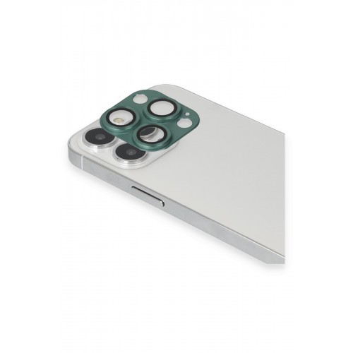 Newface iPhone 13 Pro Max Pers Alüminyum Kamera Lens - Yeşil Newface iPhone 13 Pro Max Pers Alüminyum Kamera Lens - Yeşil