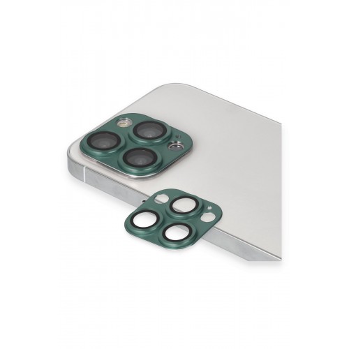 Newface iPhone 13 Pro Max Pers Alüminyum Kamera Lens - Yeşil Newface iPhone 13 Pro Max Pers Alüminyum Kamera Lens - Yeşil