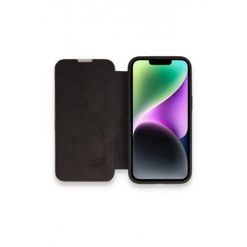 Newface iPhone 13 Pro Max Kılıf Dolpin Kapaklı - Siyah Newface iPhone 13 Pro Max Kılıf Dolpin Kapaklı - Siyah