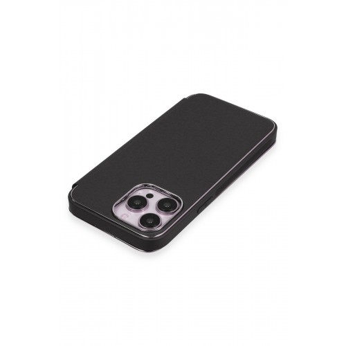 Newface iPhone 13 Pro Max Kılıf Dolpin Kapaklı - Siyah Newface iPhone 13 Pro Max Kılıf Dolpin Kapaklı - Siyah