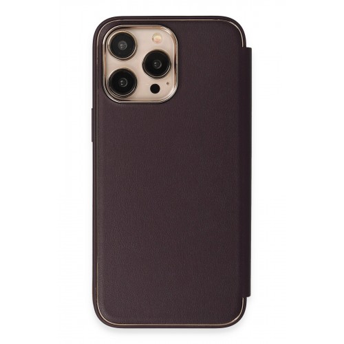 Newface iPhone 14 Pro Max Kılıf Dolpin Kapaklı - Derin Mor Newface iPhone 14 Pro Max Kılıf Dolpin Kapaklı - Derin Mor