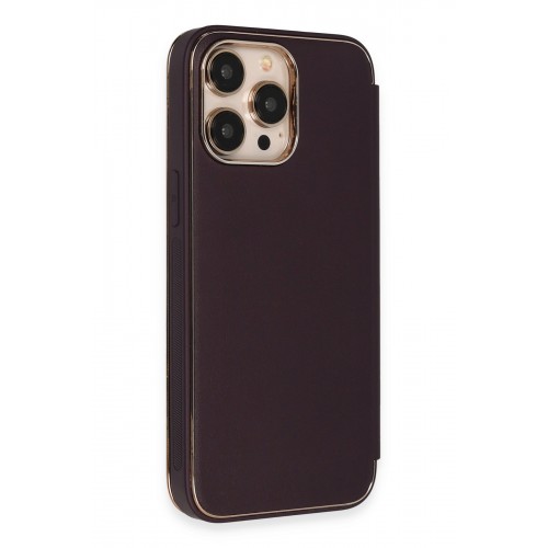 Newface iPhone 14 Pro Max Kılıf Dolpin Kapaklı - Derin Mor Newface iPhone 14 Pro Max Kılıf Dolpin Kapaklı - Derin Mor
