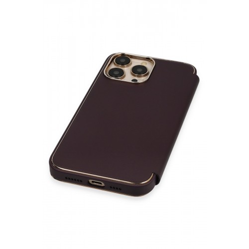 Newface iPhone 14 Pro Max Kılıf Dolpin Kapaklı - Derin Mor Newface iPhone 14 Pro Max Kılıf Dolpin Kapaklı - Derin Mor
