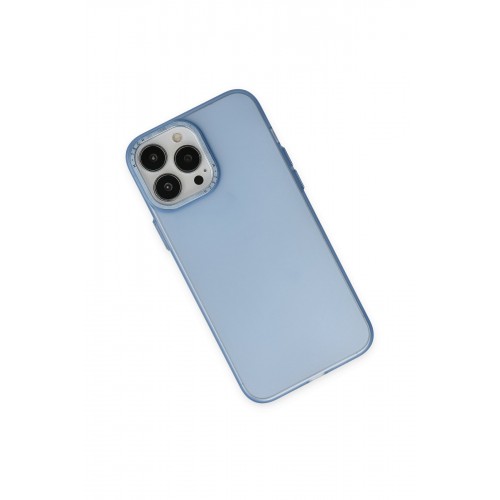 Newface iPhone 14 Pro Max Kılıf Modos Metal Kapak - Mavi Newface iPhone 14 Pro Max Kılıf Modos Metal Kapak - Mavi