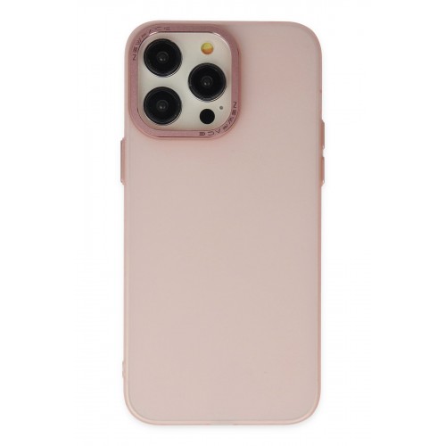 Newface iPhone 14 Pro Kılıf Modos Metal Kapak - Pembe Newface iPhone 14 Pro Kılıf Modos Metal Kapak - Pembe