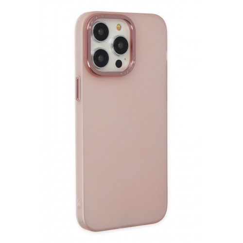 Newface iPhone 14 Pro Kılıf Modos Metal Kapak - Pembe Newface iPhone 14 Pro Kılıf Modos Metal Kapak - Pembe