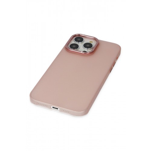 Newface iPhone 14 Pro Kılıf Modos Metal Kapak - Pembe Newface iPhone 14 Pro Kılıf Modos Metal Kapak - Pembe