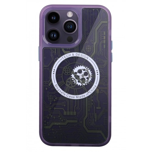 Newface iPhone 14 Pro Kılıf Magic Magneticsafe Silikon - Derin Mor Newface iPhone 14 Pro Kılıf Magic Magneticsafe Silikon - Derin Mor