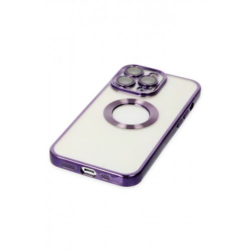 Newface iPhone 13 Pro Kılıf Slot Silikon - Mor Newface iPhone 13 Pro Kılıf Slot Silikon - Mor