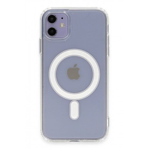 Newface iPhone 11 Kılıf Matte Şeffaf Magneticsafe - Şeffaf Newface iPhone 11 Kılıf Matte Şeffaf Magneticsafe - Şeffaf