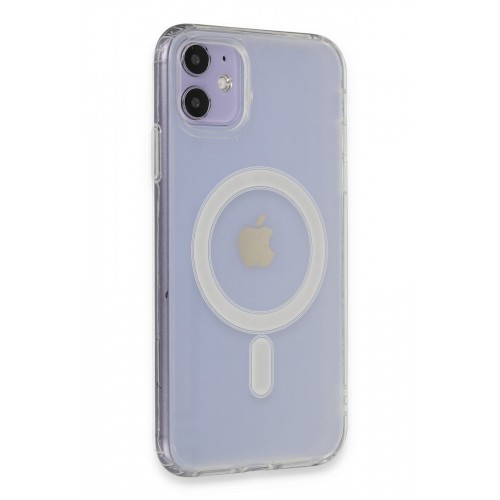 Newface iPhone 11 Kılıf Matte Şeffaf Magneticsafe - Şeffaf Newface iPhone 11 Kılıf Matte Şeffaf Magneticsafe - Şeffaf