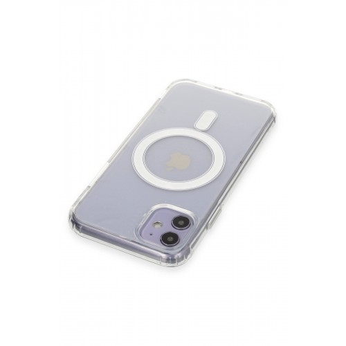Newface iPhone 11 Kılıf Matte Şeffaf Magneticsafe - Şeffaf Newface iPhone 11 Kılıf Matte Şeffaf Magneticsafe - Şeffaf