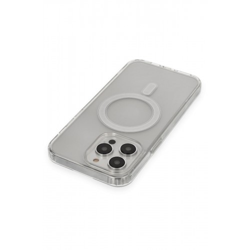 Newface iPhone 13 Pro Max Kılıf Matte Şeffaf Magneticsafe - Şeffaf Newface iPhone 13 Pro Max Kılıf Matte Şeffaf Magneticsafe - Şeffaf