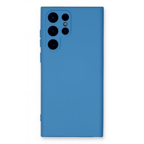 Newface Samsung Galaxy S23 Ultra Kılıf Nano içi Kadife Silikon - Mavi Newface Samsung Galaxy S23 Ultra Kılıf Nano içi Kadife Silikon - Mavi