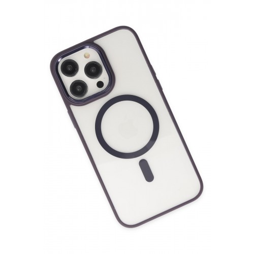 Newface iPhone 13 Pro Kılıf Room Magneticsafe Silikon - Derin Mor Newface iPhone 13 Pro Kılıf Room Magneticsafe Silikon - Derin Mor