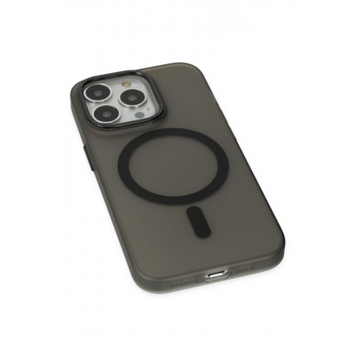 Newface iPhone 13 Pro Max Kılıf Lodos Magneticsafe Mat Kapak - Siyah Newface iPhone 13 Pro Max Kılıf Lodos Magneticsafe Mat Kapak - Siyah