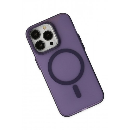Newface iPhone 13 Pro Kılıf Lodos Magneticsafe Mat Kapak - Mor Newface iPhone 13 Pro Kılıf Lodos Magneticsafe Mat Kapak - Mor