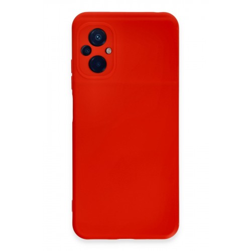 Newface Xiaomi Poco M5 Kılıf Nano içi Kadife Silikon - Kırmızı Newface Xiaomi Poco M5 Kılıf Nano içi Kadife Silikon - Kırmızı
