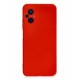 Newface Xiaomi Poco M5 Kılıf Nano içi Kadife Silikon - Kırmızı Newface Xiaomi Poco M5 Kılıf Nano içi Kadife Silikon - Kırmızı