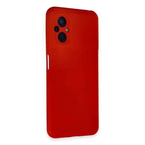 Newface Xiaomi Poco M5 Kılıf Nano içi Kadife Silikon - Kırmızı Newface Xiaomi Poco M5 Kılıf Nano içi Kadife Silikon - Kırmızı