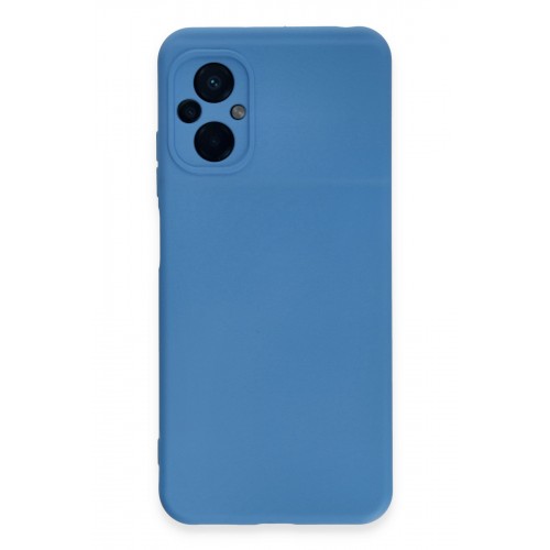 Newface Xiaomi Poco M5 Kılıf Nano içi Kadife Silikon - Mavi Newface Xiaomi Poco M5 Kılıf Nano içi Kadife Silikon - Mavi