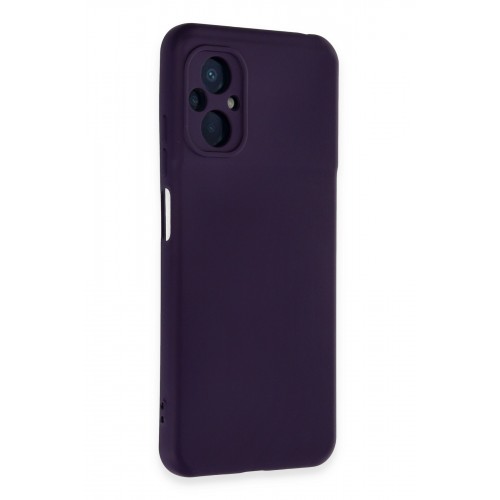 Newface Xiaomi Poco M5 Kılıf Nano içi Kadife Silikon - Mor Newface Xiaomi Poco M5 Kılıf Nano içi Kadife Silikon - Mor