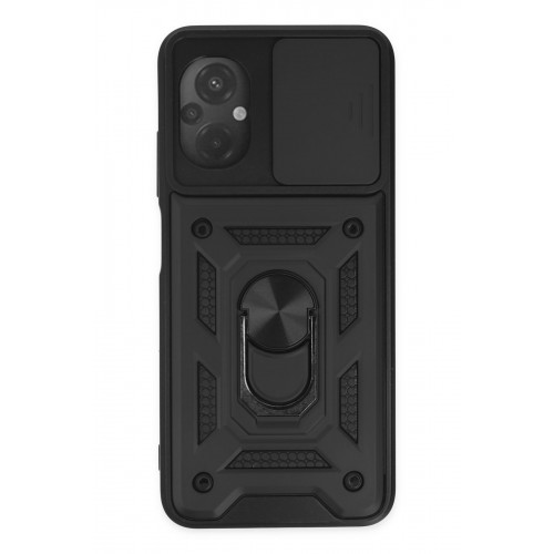 Newface Xiaomi Poco M5 Kılıf Pars Lens Yüzüklü Silikon - Siyah Newface Xiaomi Poco M5 Kılıf Pars Lens Yüzüklü Silikon - Siyah