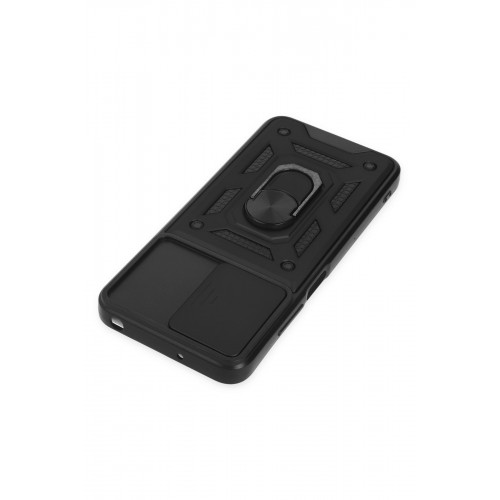 Newface Xiaomi Poco M5 Kılıf Pars Lens Yüzüklü Silikon - Siyah Newface Xiaomi Poco M5 Kılıf Pars Lens Yüzüklü Silikon - Siyah
