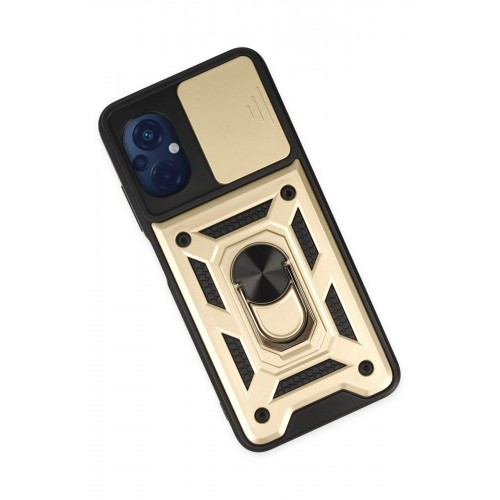 Newface Xiaomi Poco M5 Kılıf Pars Lens Yüzüklü Silikon - Gold Newface Xiaomi Poco M5 Kılıf Pars Lens Yüzüklü Silikon - Gold