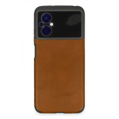 Newface Xiaomi Poco M5 Kılıf Loop Deri Silikon - Kahverengi Newface Xiaomi Poco M5 Kılıf Loop Deri Silikon - Kahverengi