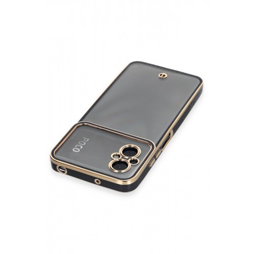 Newface Xiaomi Poco M5 Kılıf Liva Lens Silikon - Siyah Newface Xiaomi Poco M5 Kılıf Liva Lens Silikon - Siyah