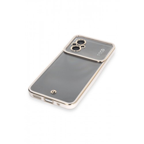 Newface Xiaomi Poco M5 Kılıf Liva Lens Silikon - Beyaz Newface Xiaomi Poco M5 Kılıf Liva Lens Silikon - Beyaz