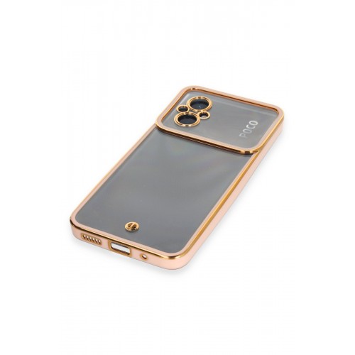Newface Xiaomi Poco M5 Kılıf Liva Lens Silikon - Rose Newface Xiaomi Poco M5 Kılıf Liva Lens Silikon - Rose