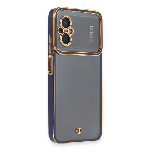 Newface Xiaomi Poco M5 Kılıf Liva Lens Silikon - Mavi Newface Xiaomi Poco M5 Kılıf Liva Lens Silikon - Mavi