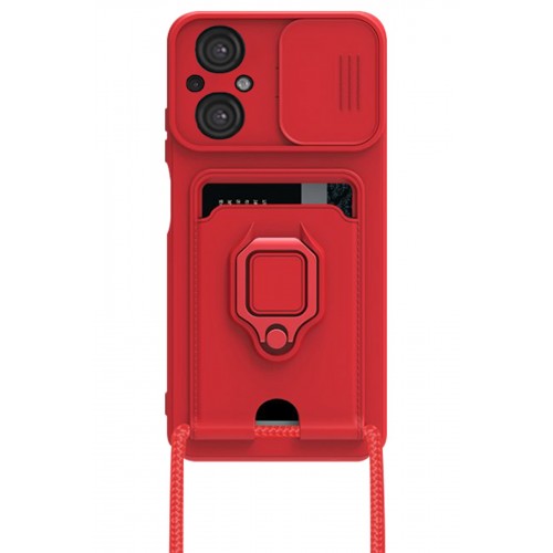 Newface Xiaomi Poco M5 Kılıf Zuma Kartvizitli Yüzüklü Silikon - Kırmızı Newface Xiaomi Poco M5 Kılıf Zuma Kartvizitli Yüzüklü Silikon - Kırmızı