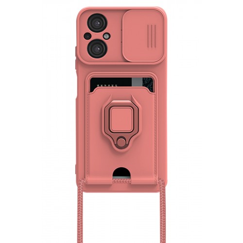 Newface Xiaomi Poco M5 Kılıf Zuma Kartvizitli Yüzüklü Silikon - Pembe Newface Xiaomi Poco M5 Kılıf Zuma Kartvizitli Yüzüklü Silikon - Pembe