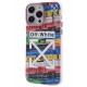 Newface iPhone 12 Pro Max Kılıf Prada Desenli Kapak - Prada Mavi - 2
