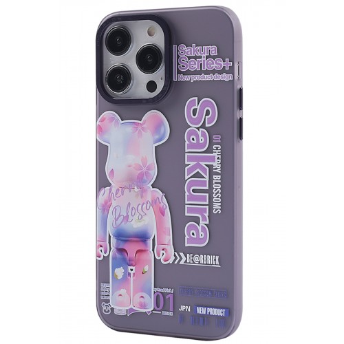Newface iPhone 13 Pro Kılıf Prada Desenli Kapak - Prada Mor - 1 Newface iPhone 13 Pro Kılıf Prada Desenli Kapak - Prada Mor - 1