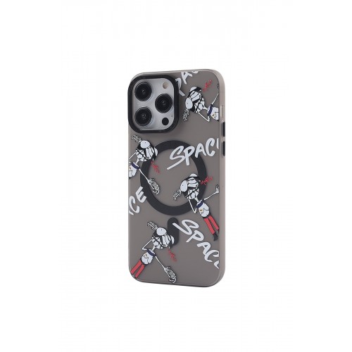 Newface iPhone 12 Pro Max Kılıf Apollo Magneticsafe Desenli Kapak - Apollo Siyah - 3 Newface iPhone 12 Pro Max Kılıf Apollo Magneticsafe Desenli Kapak - Apollo Siyah - 3