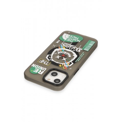 Newface iPhone 14 Kılıf Apollo Magneticsafe Desenli Kapak - Apollo Siyah - 2 Newface iPhone 14 Kılıf Apollo Magneticsafe Desenli Kapak - Apollo Siyah - 2
