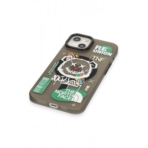 Newface iPhone 14 Kılıf Apollo Magneticsafe Desenli Kapak - Apollo Siyah - 2 Newface iPhone 14 Kılıf Apollo Magneticsafe Desenli Kapak - Apollo Siyah - 2