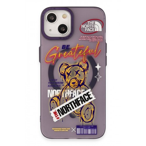 Newface iPhone 14 Kılıf Apollo Magneticsafe Desenli Kapak - Apollo Mor - 2 Newface iPhone 14 Kılıf Apollo Magneticsafe Desenli Kapak - Apollo Mor - 2