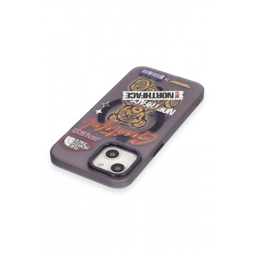Newface iPhone 14 Kılıf Apollo Magneticsafe Desenli Kapak - Apollo Mor - 2 Newface iPhone 14 Kılıf Apollo Magneticsafe Desenli Kapak - Apollo Mor - 2
