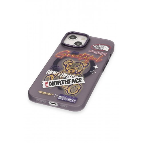 Newface iPhone 14 Kılıf Apollo Magneticsafe Desenli Kapak - Apollo Mor - 2 Newface iPhone 14 Kılıf Apollo Magneticsafe Desenli Kapak - Apollo Mor - 2