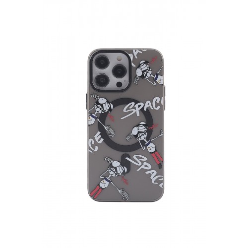 Newface iPhone 14 Pro Max Kılıf Apollo Magneticsafe Desenli Kapak - Apollo Siyah - 3 Newface iPhone 14 Pro Max Kılıf Apollo Magneticsafe Desenli Kapak - Apollo Siyah - 3