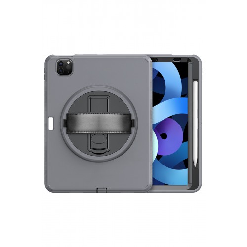 Newface iPad Pro 11 (2018) Kılıf Hand Strap Tablet Kılıfı - Gri Newface iPad Pro 11 (2018) Kılıf Hand Strap Tablet Kılıfı - Gri